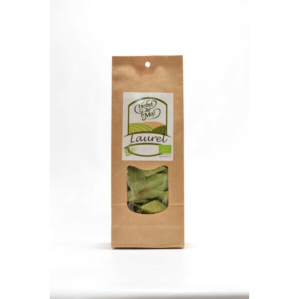 Folhas ecológicas de louro Herbes Del Moli (embalagem de papel) 8 gramas