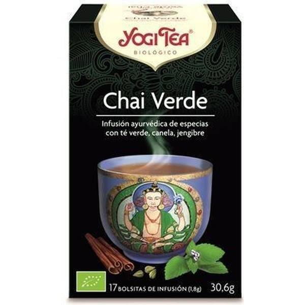 Yogi chá verde chai 30 gr 17 saquinhos