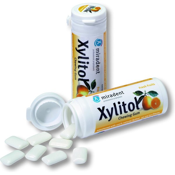 Miradent Xylit Fruits Chewing 30 Kaugummis