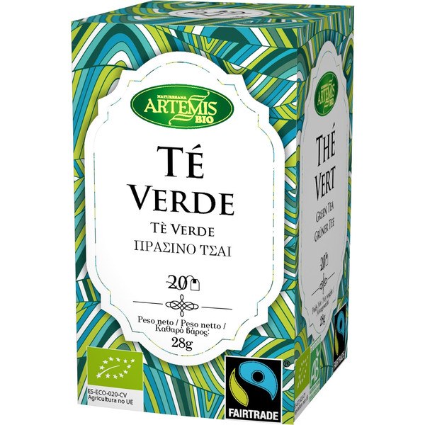 Artemis Bio Te Verde Fair Trade Eco 20 Filtros