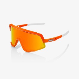 100% Glendale - Neon Orange - Hiper Blue Multilayer Mirror Lens Color Naranja Neon