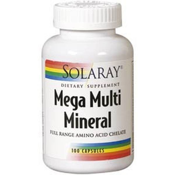 Solaray Mega Multi Mineral 120 Cápsulas