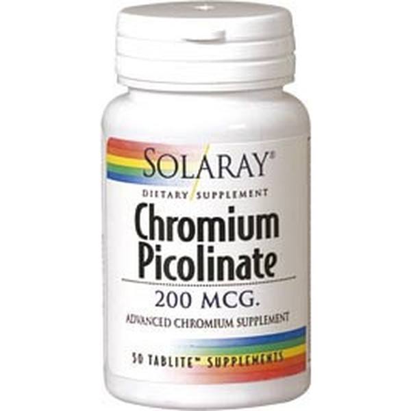 Solaray Picolinate de Chrome 50 Comprimés