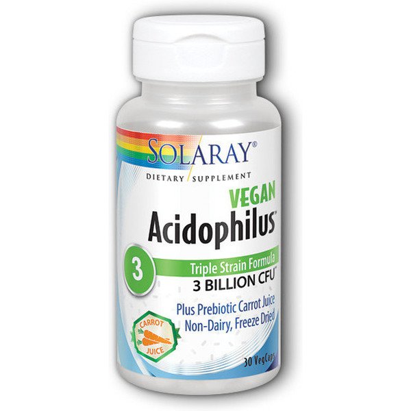 Solaray Acidophilus Plus 3 miljard 30 caps