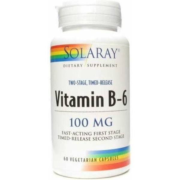 Solaray Vitamina B6 100 Mg 60 Caps