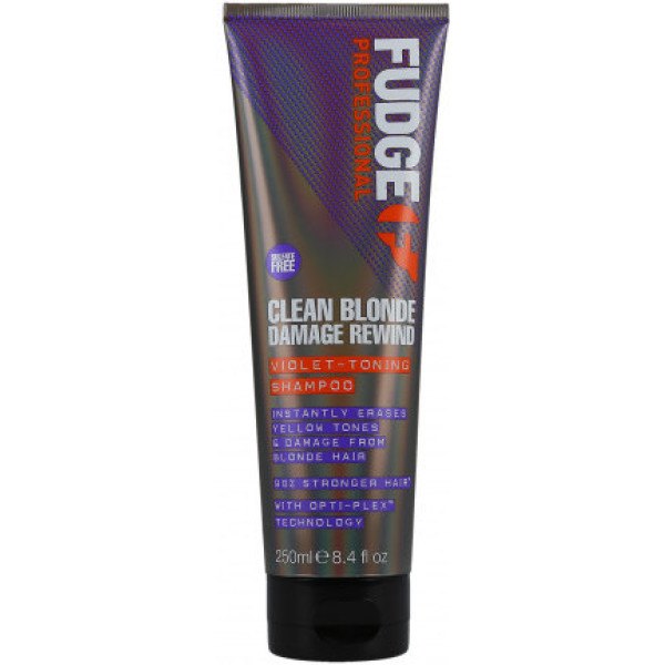 Fudge Professional Damage Blonde Clean Rewind Shampoo Tonificante Violeta 250 ml Unissex