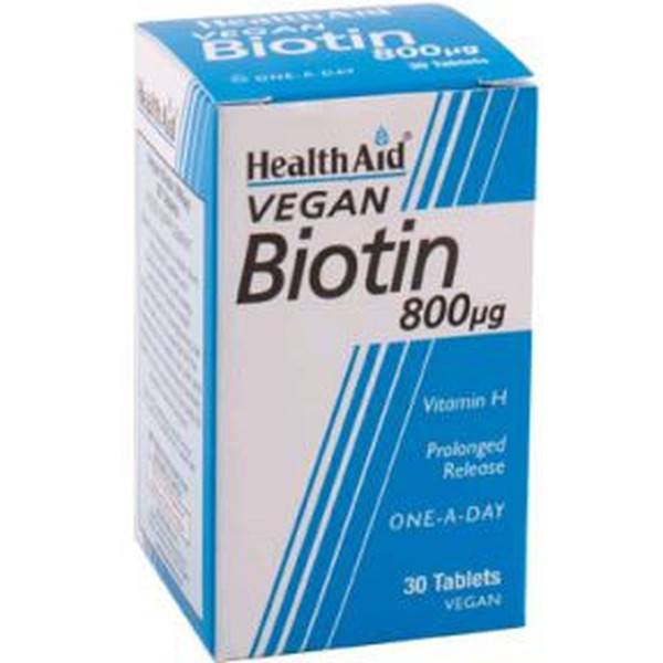 Health Aid Biotin 800 Mg 30 Comp