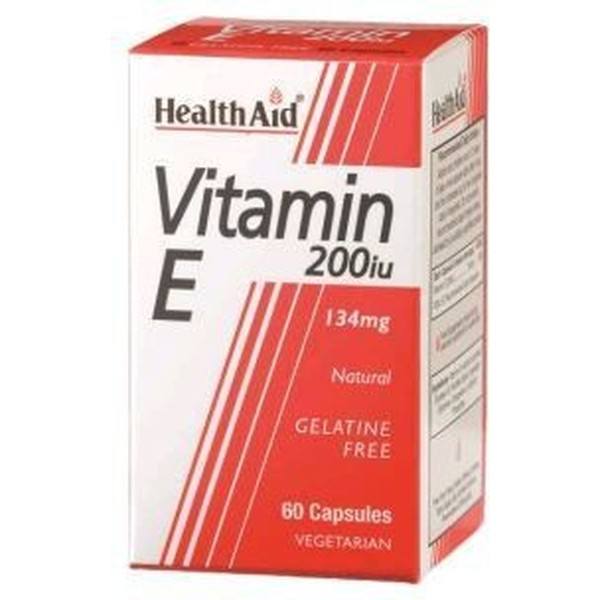 Health Aid Natürliches Vitamin E 200 IE 60 Vcaps