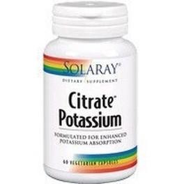 Citrate de potassium Solaray 99 mg 60 gélules