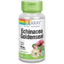 Solaray Echinacea Root & Golden Seal Root 500 Mg 100 Vcaps