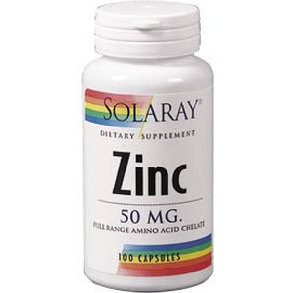Citrate de zinc Solaray 50 mg 60 Vcaps