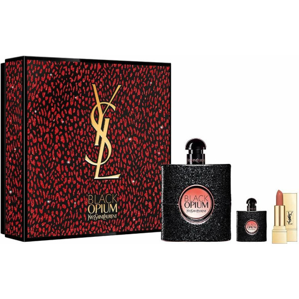 Yves Saint Laurent Black Opium Eau De Parfum  90ml +  Mini Rouge Pur Couture 1 + Eau Parfum 7ml