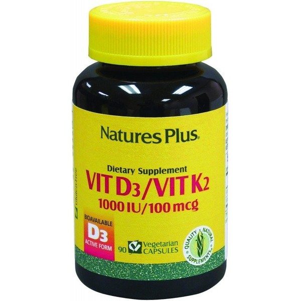 Natures Plus Vitamin D3 / Vitamin K2 90 Kps