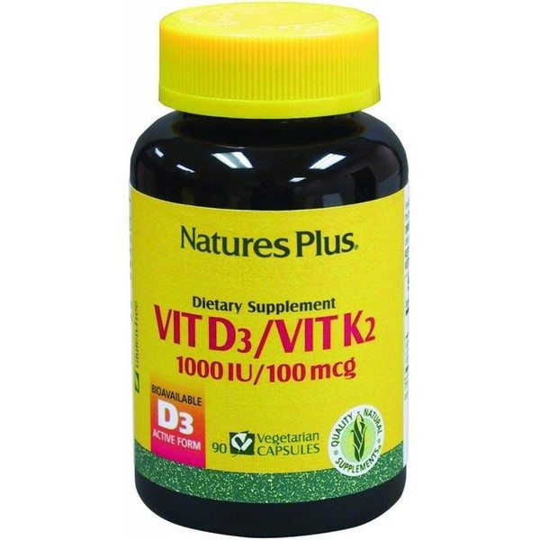Natures Plus Vitamine D3 / Vitamine K2 90 Cap