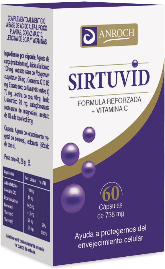 Anroch Sirtuvid (Antiossidante Cellulare) 550 Mg 60 Caps-image