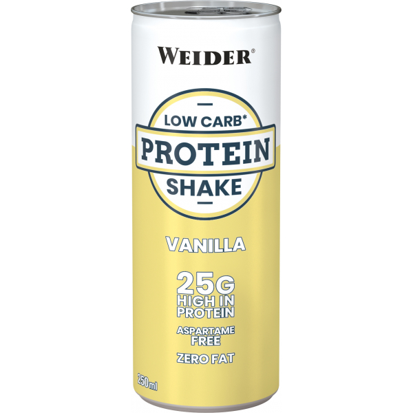 Weider Low Carb Protein Shake 24 cans x 250 ml