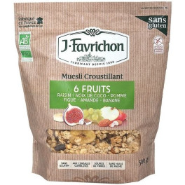 J.favrichon Crocante Muesli 6 Frutas 375g