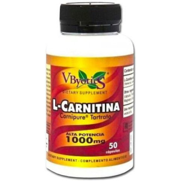 Vbyotic L Carnitin Carnipure 1000 mg 50 Kapseln.