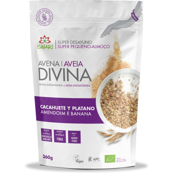 Iswari Avena Divina Cacahuete Platano Bio 360 Gr