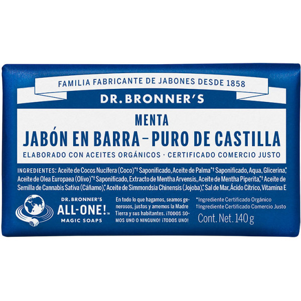 Dr.bronner's Bar Soap Menta 140g