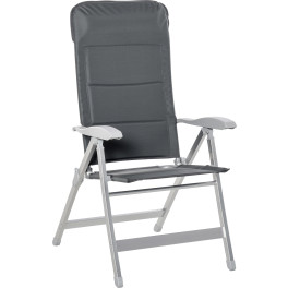 Outsunny Silla De Jardín Plegable De Aluminio Con Respaldo Alto Ajustable En 7 Posiciones Y Reposacabezas Acolchado Para Exteri