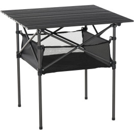 Outsunny Mesa De Camping Plegable Mesa De Picnic Con Espacio Almacenaje De Malla Y Bolsa De Transporte Para Jardín Patio Exteri