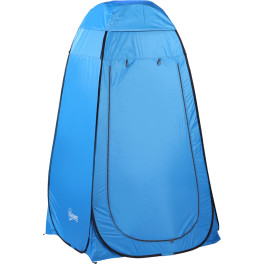 Outsunny Carpa Vestidor Plegable Tienda Para Ducha Portátil 120x120x190 Cm Azul