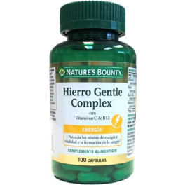 Nature\'s Bounty Hierro Gentle Complex com Vit C e B12