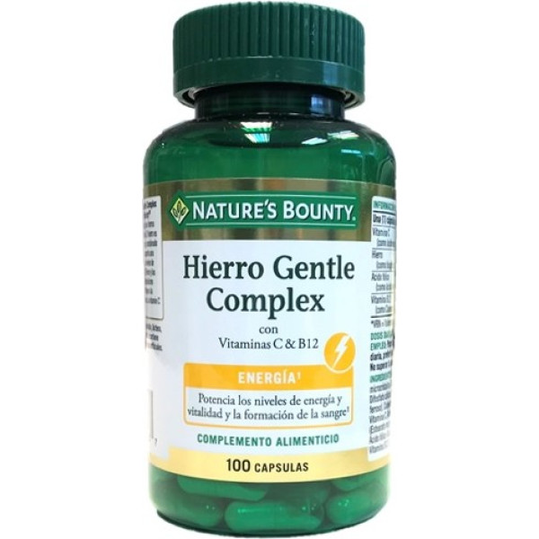 Nature\'s Bounty Hierro Gentle Complex With Vit C And B12