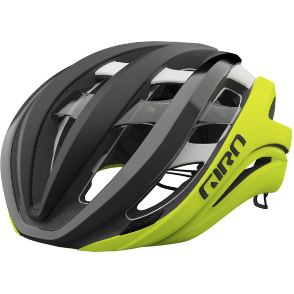 Giro Gr Aether MIPS Spherical Black Fade/Yellow Highlight M - Cycling Helmet