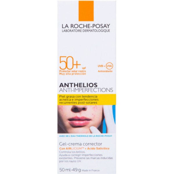 La Roche Posay Anthelios Anti-imperfections Gel-crème Correct Spf50+ 50 Ml Unisex