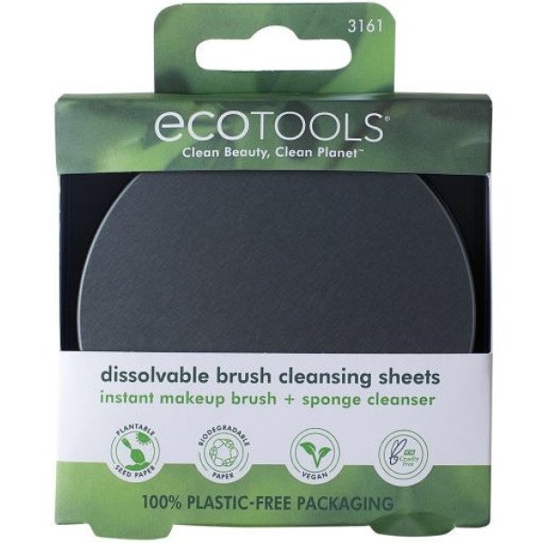Ecotools Dissolvable Brush Cleansing Sheets 30 Ud Unisex
