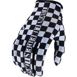 Troy Lee Designs Camplores de guantes de flujo blanco / negro L