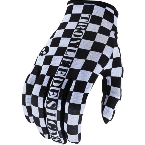 Troy Lee Designs Camplores de guantes de flujo blanco / negro xl