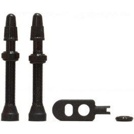 Momum Set 2 Tav Valves Aluminium 44mm Square Base Black