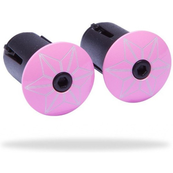 Supacaz Tops Star Plugz Purple Neon Powder Coated