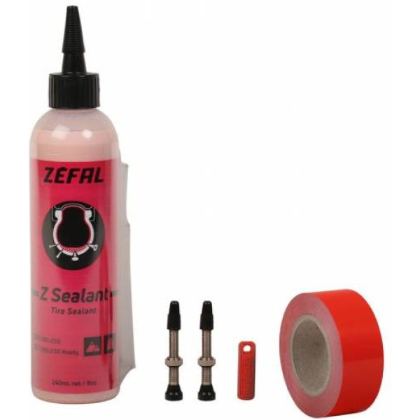 Zefal Tubeless Kit 9 M - 25 Mm Valvula Presta 40 Mm
