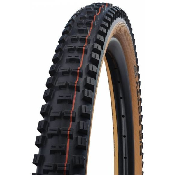 Pneu à chambre souple Schwalbe Big Betty 27,5x2,40 HS608 Evo Supergravity Addix. plié Noir/marron 62-584