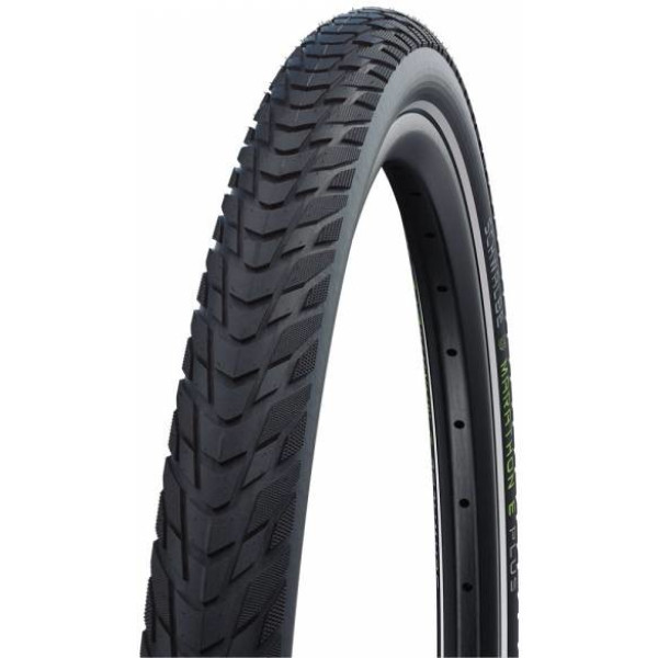 Pneu Schwalbe Marathon E-plus 28x1.40 Hs498 Perf Twinskin Smart Dualg. Addix Rig. Noir réf.37-622