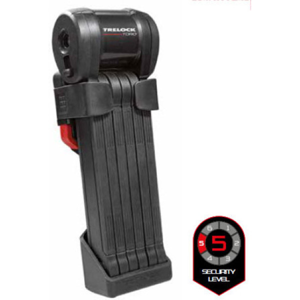 Trelock Candado Plegable Fs 580 Toro Con Soporte  X-press 90 Cm Negro Seguridad 5