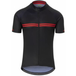 Giro Chrono Sport Jersey Black/red Classic Stripes S