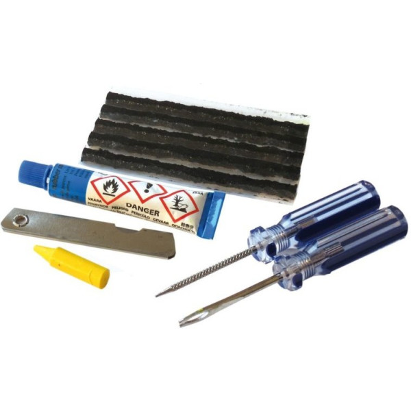 Fasi Weldtite Weldtite Tubeless Kit de réparation (5 mèches Weldtite + colle) avec outils