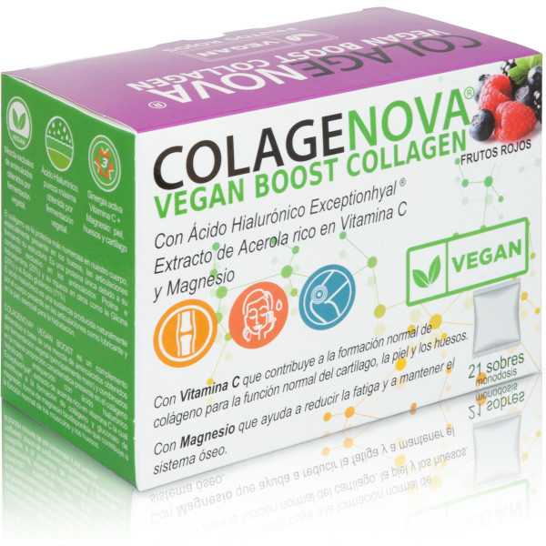 Vaminter Colagenova Vegan Boost 21 Enveloppes Fruits Des Bois