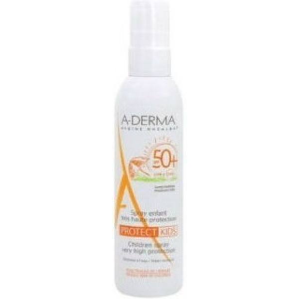 A-derma Aderma Protect Kids Spf50 Kinderspray Zeer Hoge Bescherming 200ml