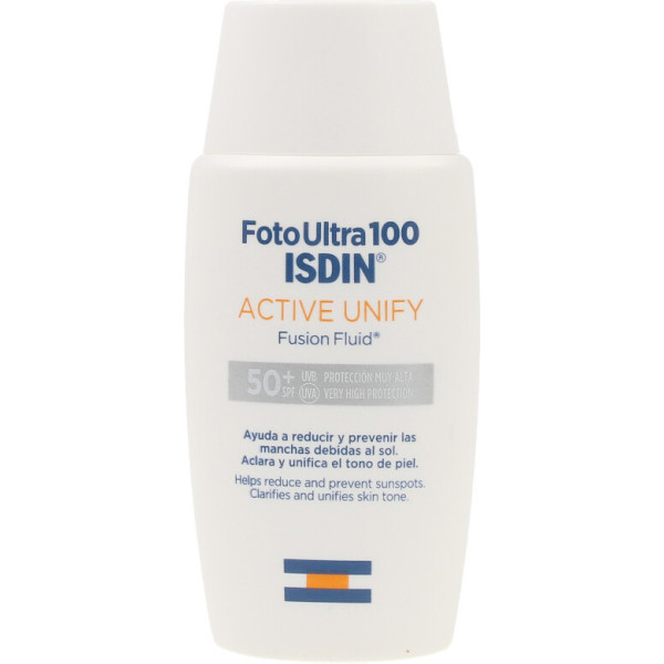 Isdin Photo Ultra Active Unify Fusion Fluid Spf50+ 50 Ml Unisexe