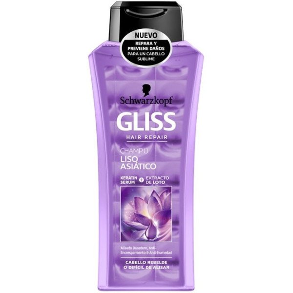 Schwarzkopf Gliss Liso Asiatico Champú 370 Ml Unisex