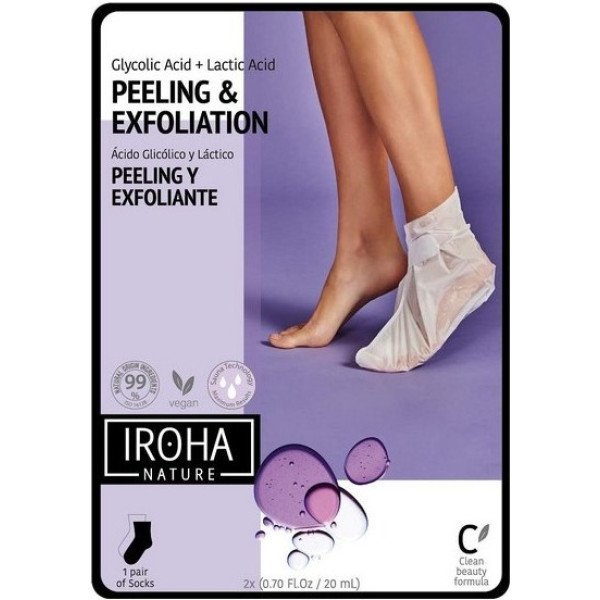 Iroha Nature Lavanda Foot Mask Calzini esfolianti Unisex