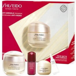 Shiseido Benefiance Wrinkle Smoothing Cream Lote 4 Piezas Unisex