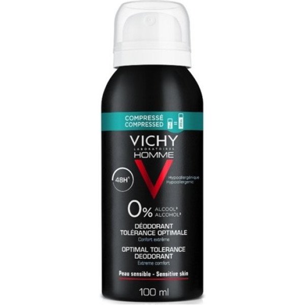 Vichy Homme Tolérance Optimale Sensitive Desodorante Spray 100 ml Unissex