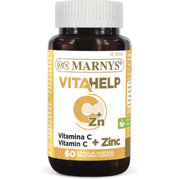Marnys Vitahelp Vitamine C + Zinc 500 mg/25 mg 60 gélules